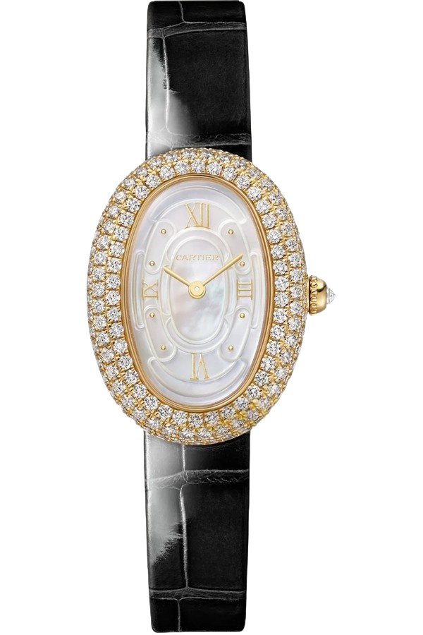 Cartier Baignoire WJBA0043 Super Clone Watch – Rose Gold with Diamond Bezel Replica