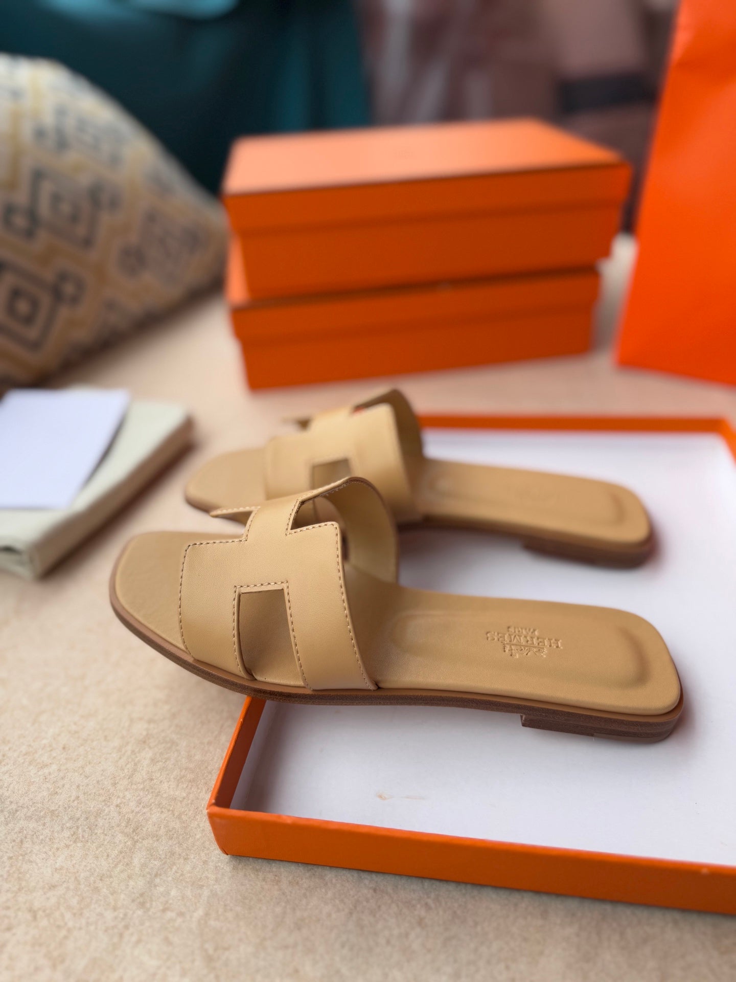 0RAN SANDALS IN TORTILLA BROWN CALFSKIN、mysite、Cacoeks