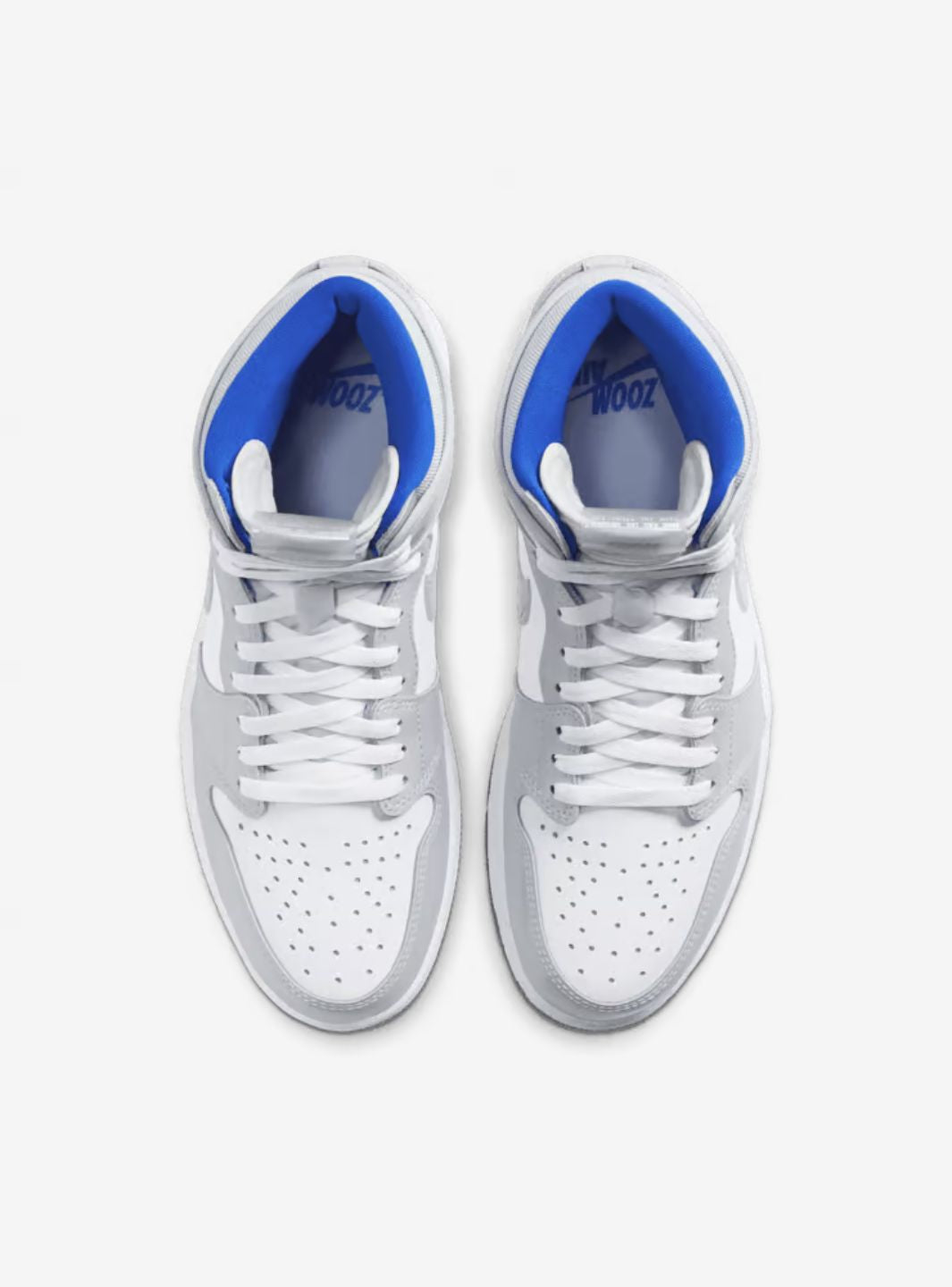 Air Jordan 1 Retro High Zoom White Racer Blue、JORDAN、Cacoeks