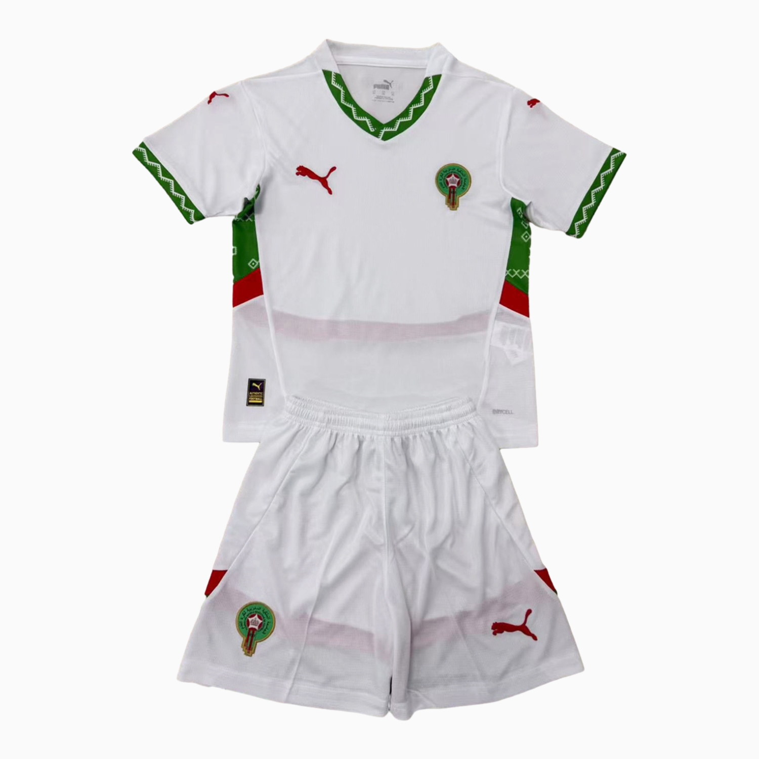 foot-Morocco 24-25 Away Men's Adult Jersey Set - Fans Version