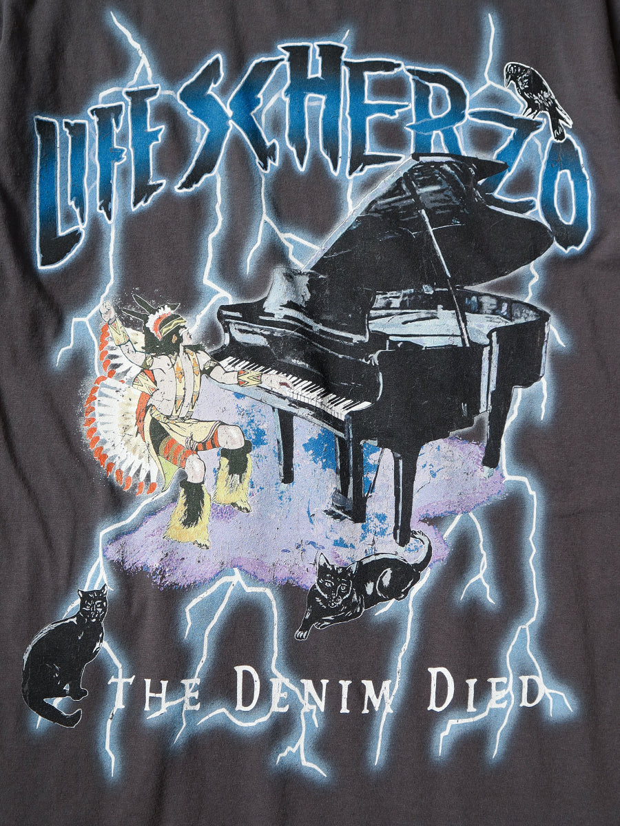 KAPITAL 20 / Jersey Crew Neck Tee ( LIGHTNING PIANO pt )  K2503SC063 