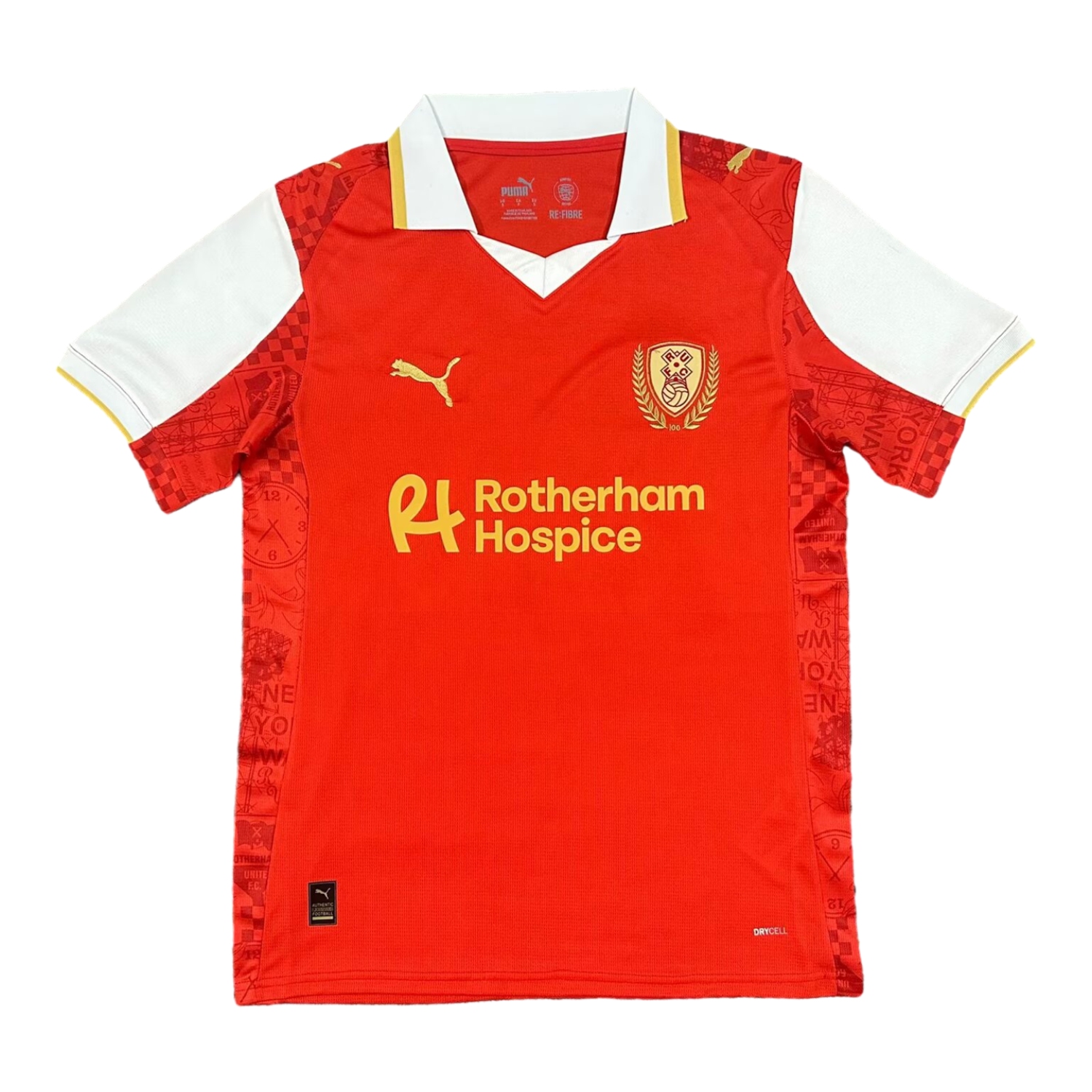 UltraTrikot-Rotherham United 25-26 Home Jersey - Fans Version