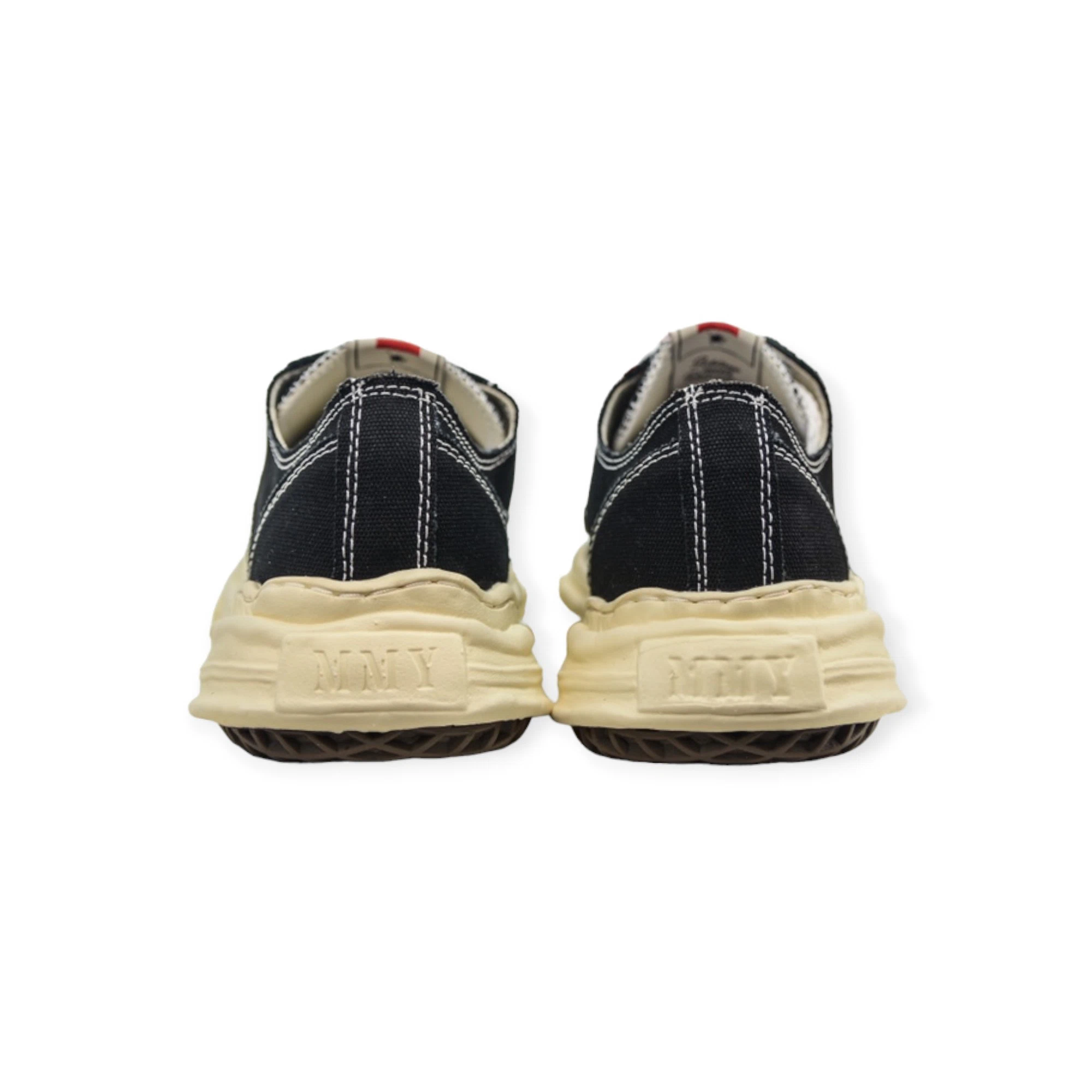 Maison Mihara Yasuhiro Hank VL OG Sole Canvas Low-top Sneaker Black Cream、mysite、Cacoeks