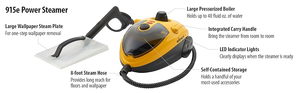 Wagner 915 On Demand Chemical Free Power Steam Cleaning Steam Cleaner