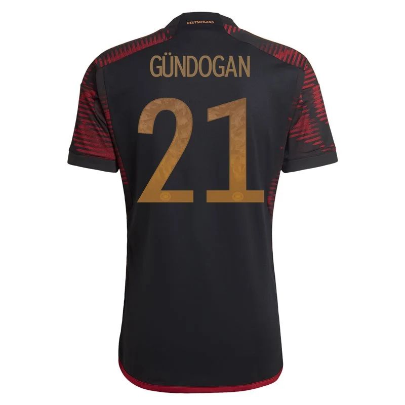2022 Ilkay Gundogan #21 Germany Away Jersey-mysite Custom Football Kit- Nextkits