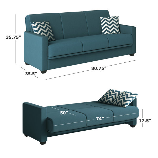 Hunsicker 80.75'' Upholstered Sleeper Sofa
