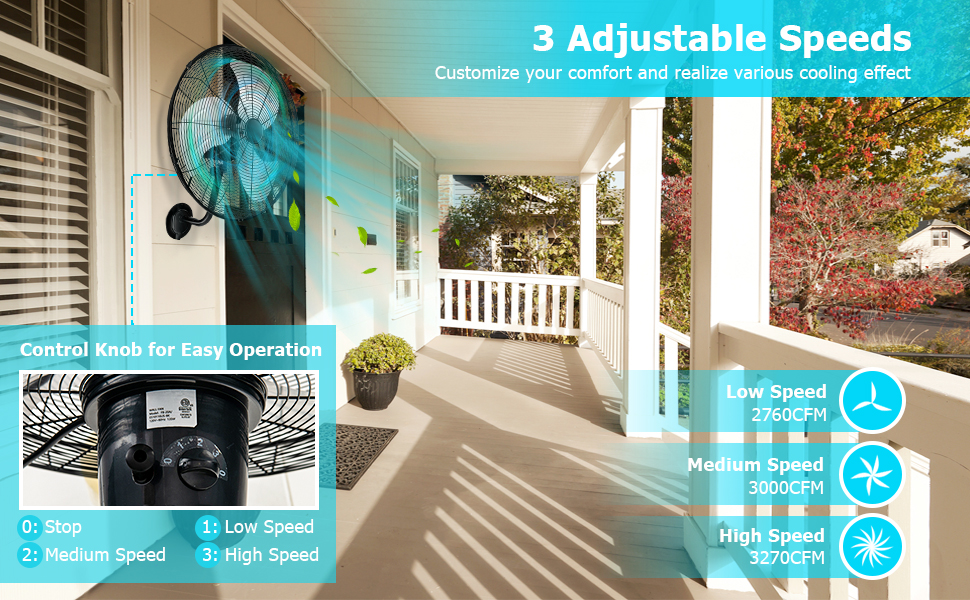 21 Inch Wall Mount Fan