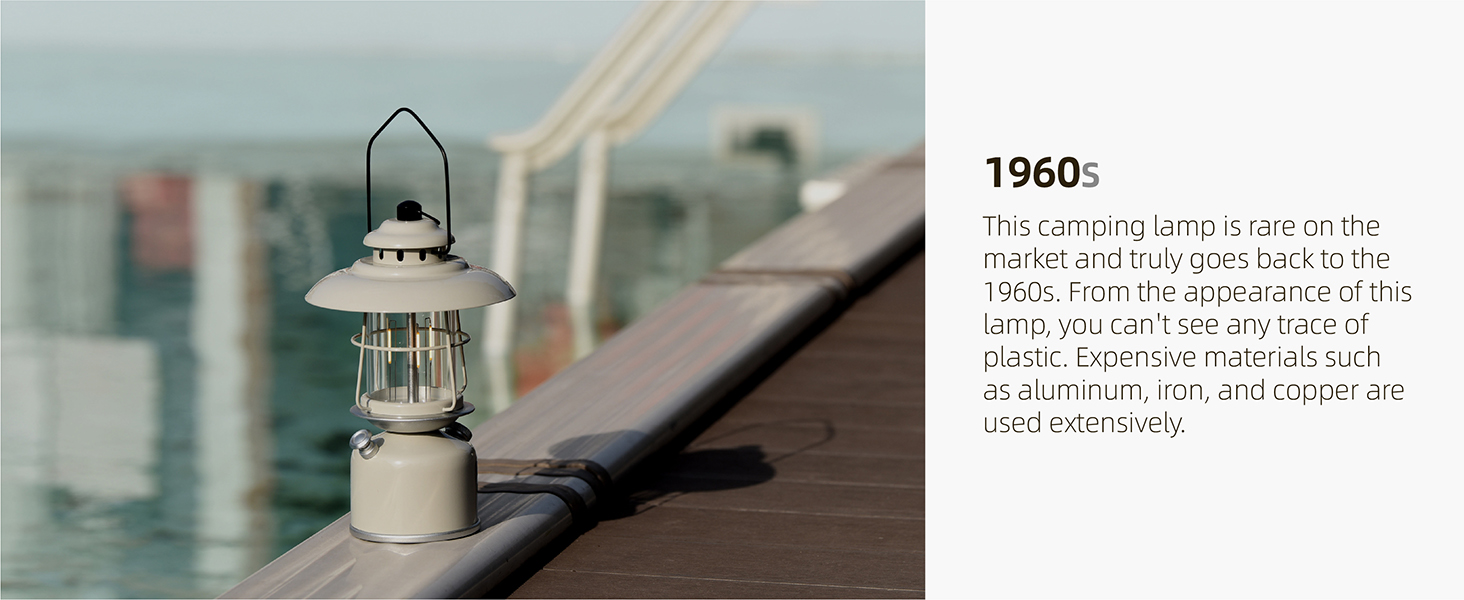 Metal Retro LED Camping Lantern