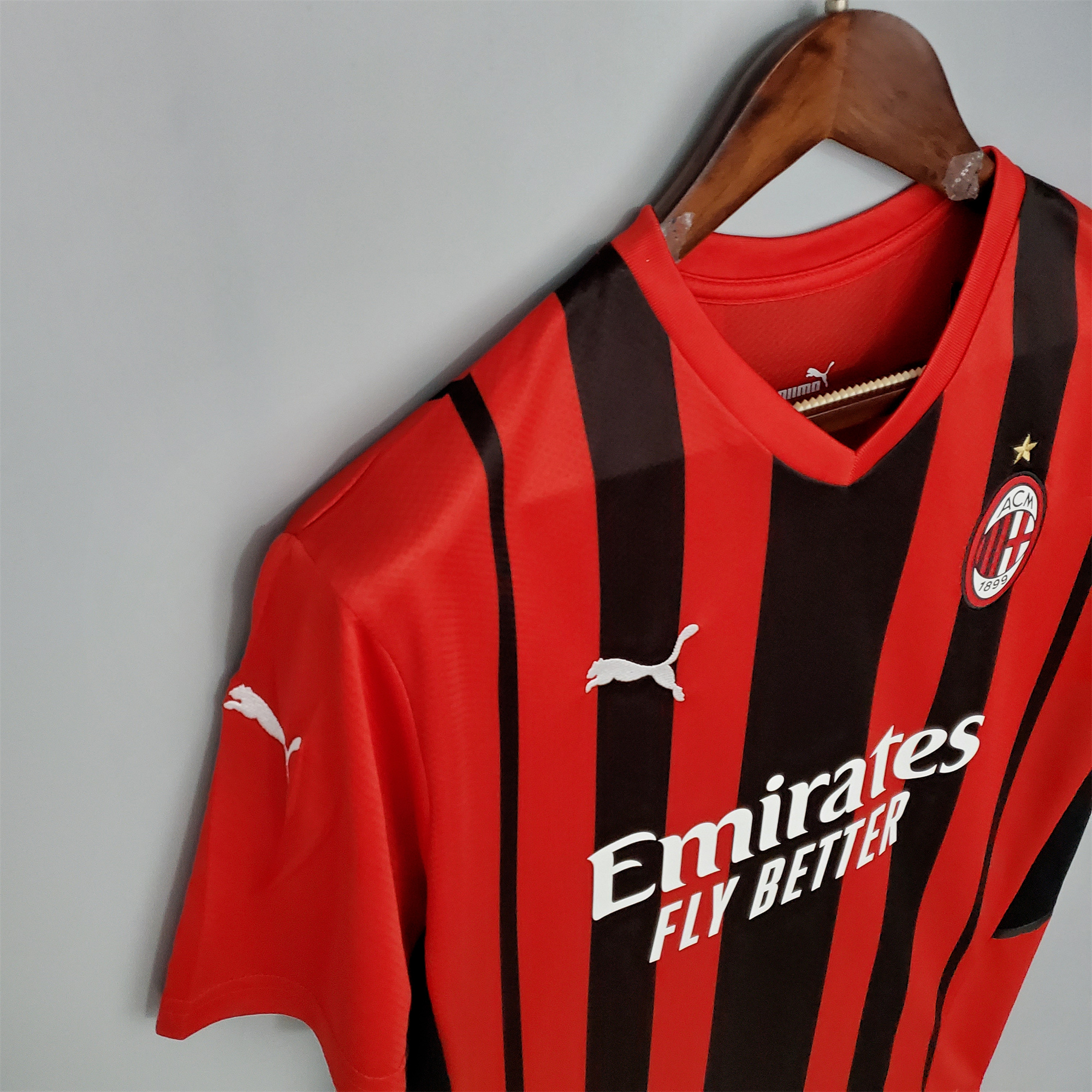 ManixJersey.com | Retro AC Milan 2021-22 Home Stadium Jersey -Customize Name, Number and Patch | Worldwide Shipping
