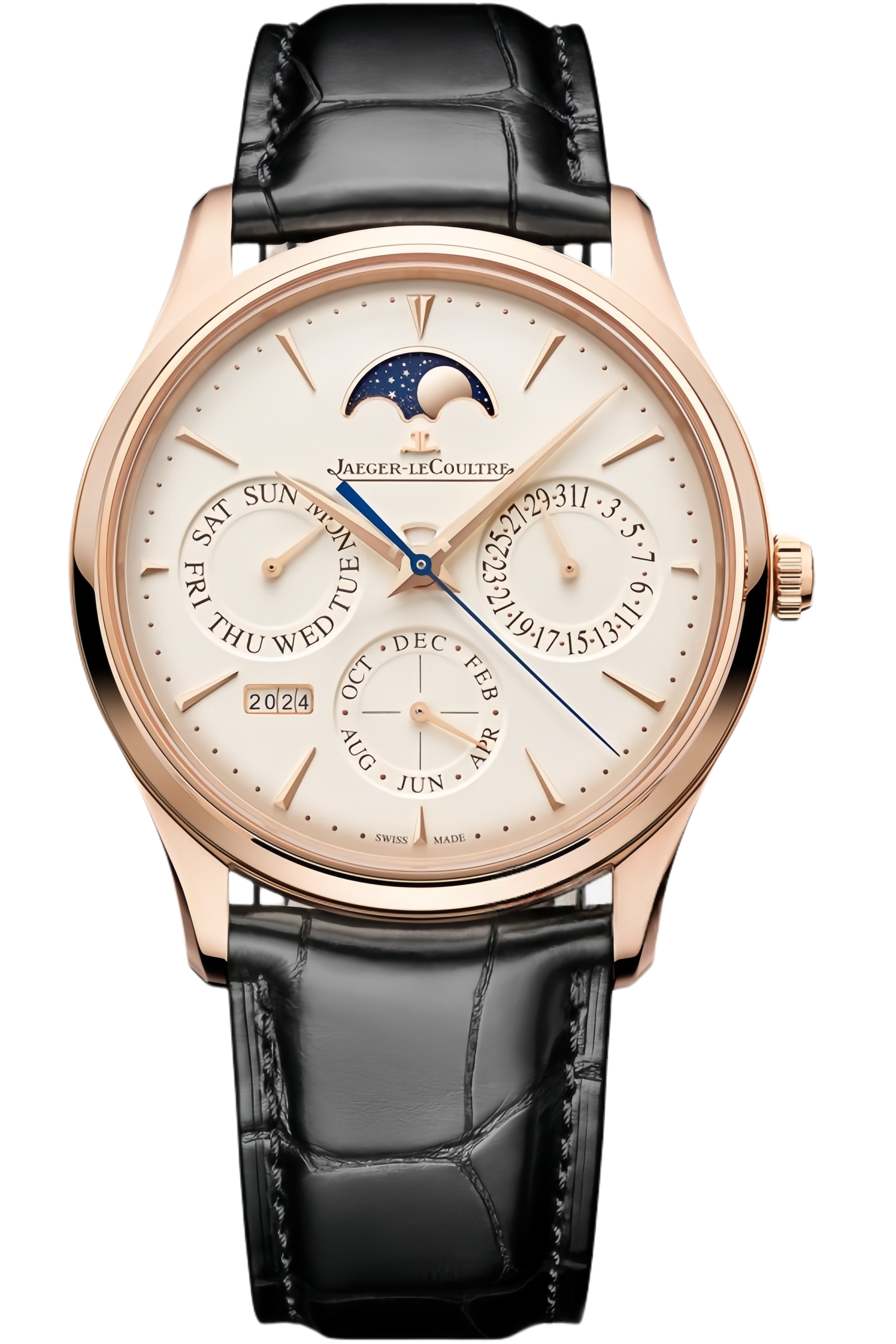 Jaeger-LeCoultre Master Ultra Thin Ref. Q1142510 Super Clone Watch – Silver Dial Stainless Steel Case Black Leather Strap Replica