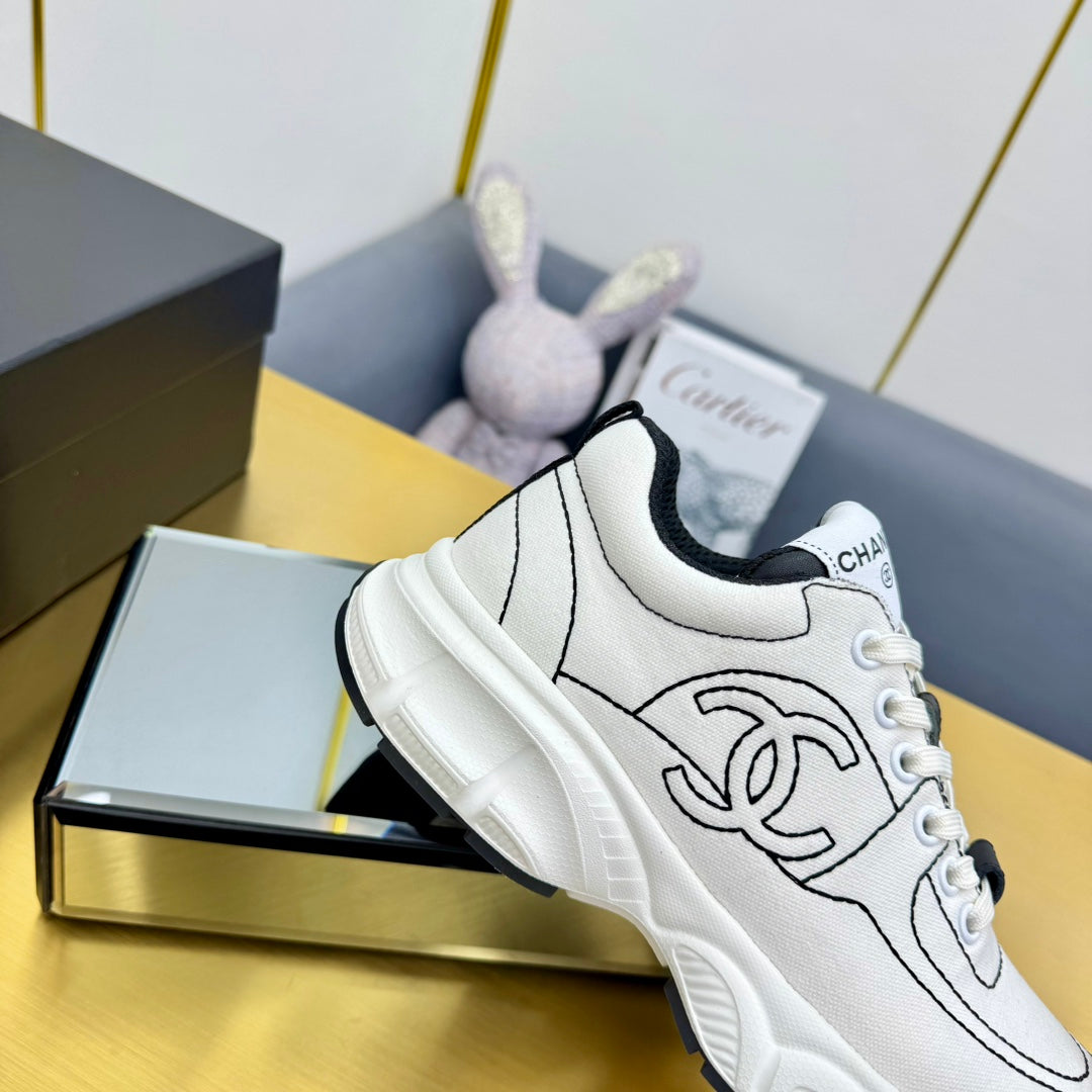 SNEAKER IN WHITE MIX BLACK BREATHABLE FABRIC、mysite、Cacoeks