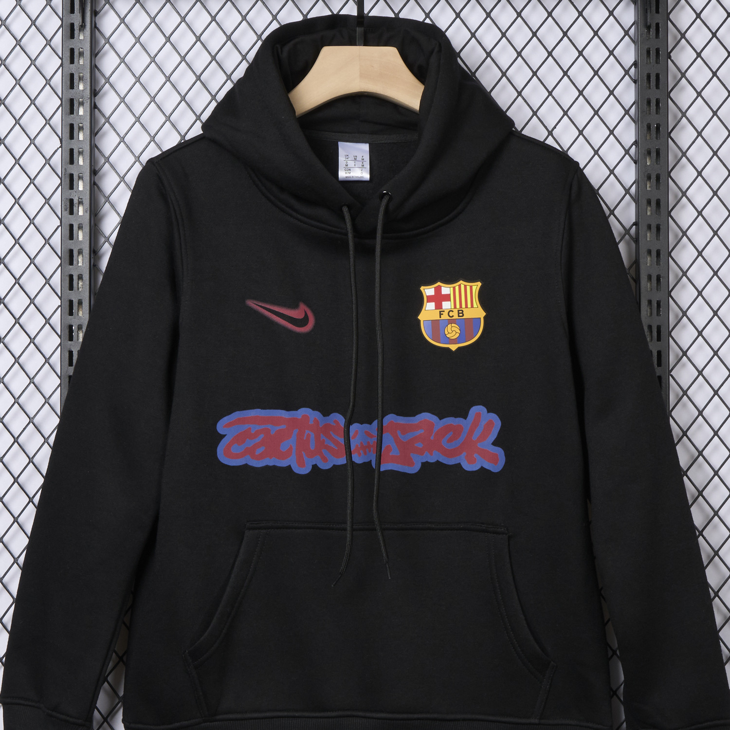 UltraTrikot-Barcelona x Travis Scott Black Unisex Pullover Hoodie