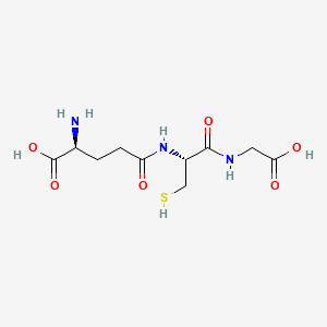 L-Glutathione chemical structure depiction 