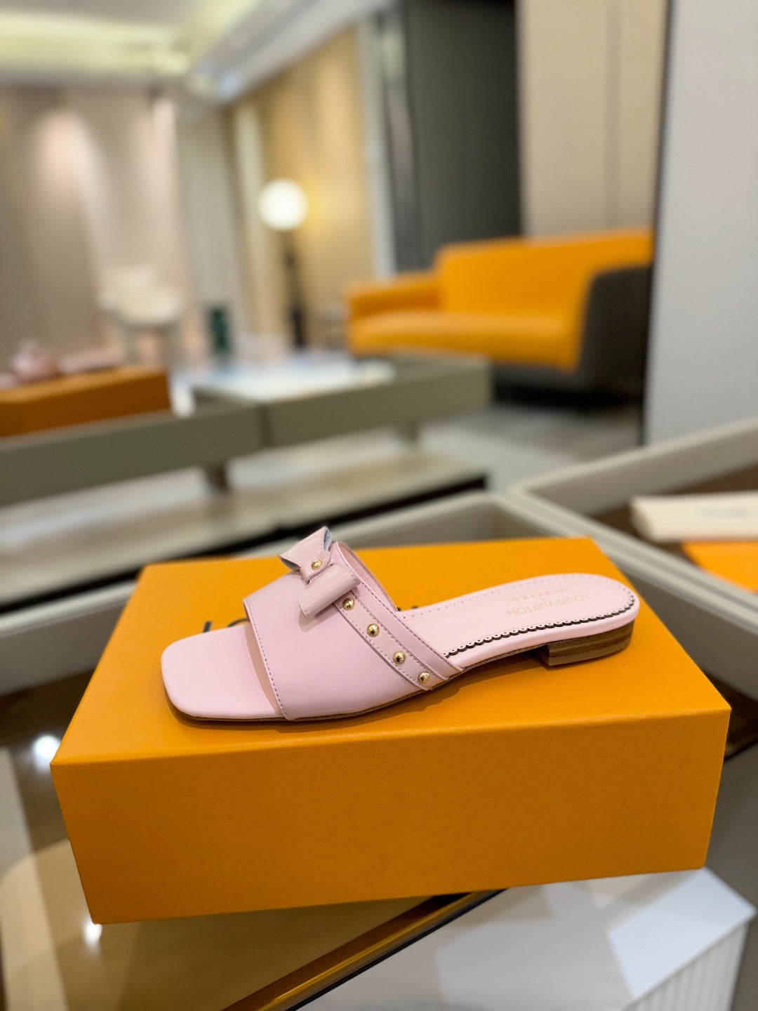 LV X TM 6AM FLAT MULE IN BABY PINK CALFSKIN、mysite、Cacoeks