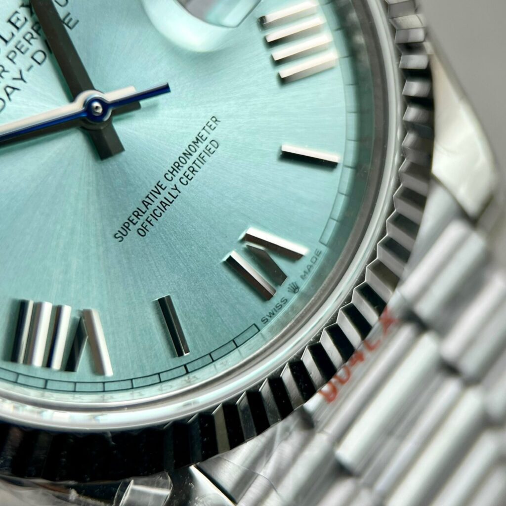 Đồng Hồ Rolex Day-Date 228236 Replica 11 Mặt Xanh Băng Nhà Máy GM 40mm (6)