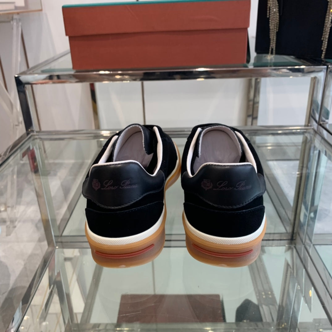 LP TENNIS WALK SNEAKERS BLACK SUEDE、mysite、Cacoeks
