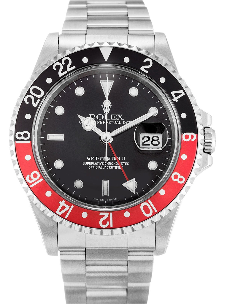 Replica Rolex GMT-Master II 40mm Black Dial 16710 “Coke”-fasswatch