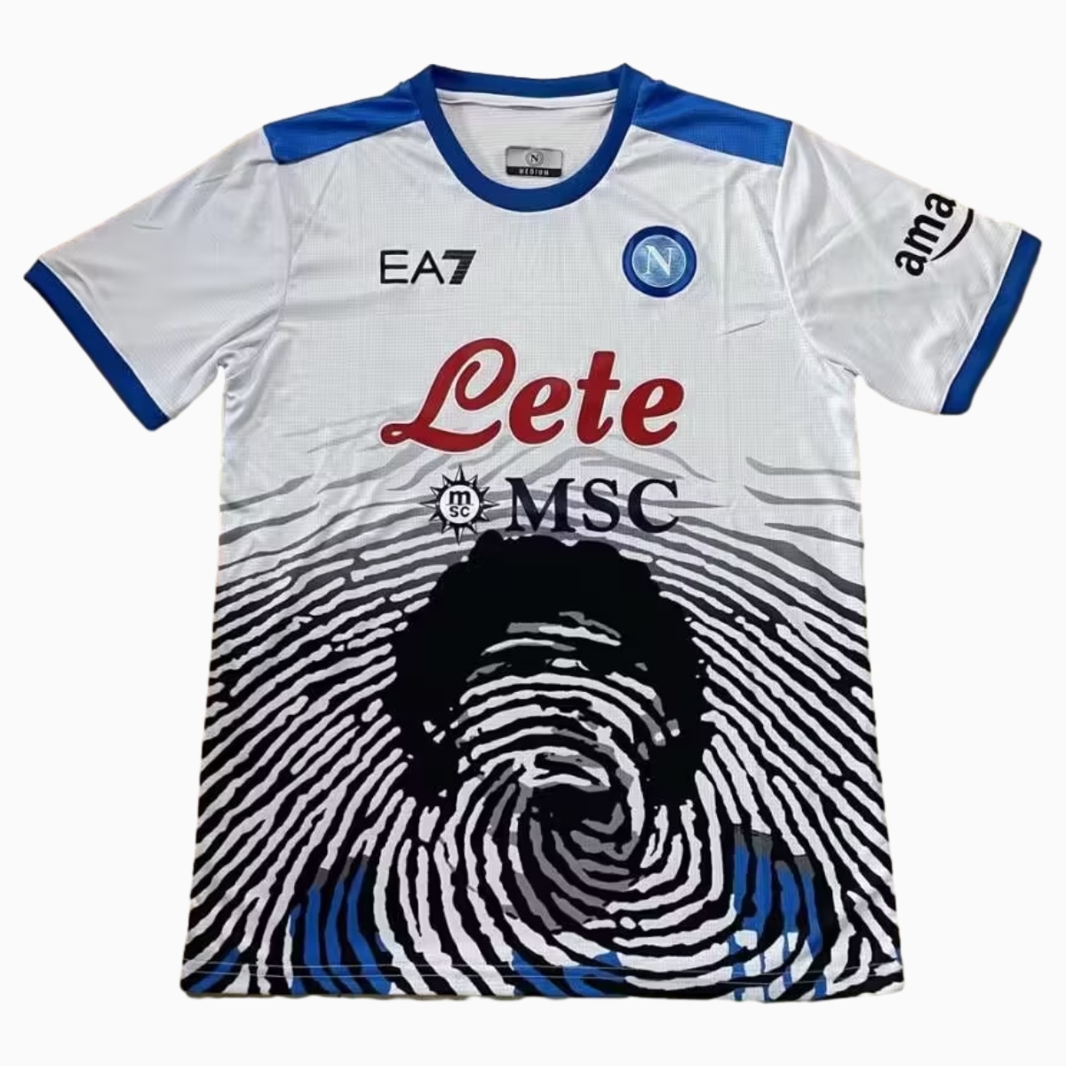 GlobeJersey-Retro Napoli 2021-22 Maradona Special Edition Jersey - White