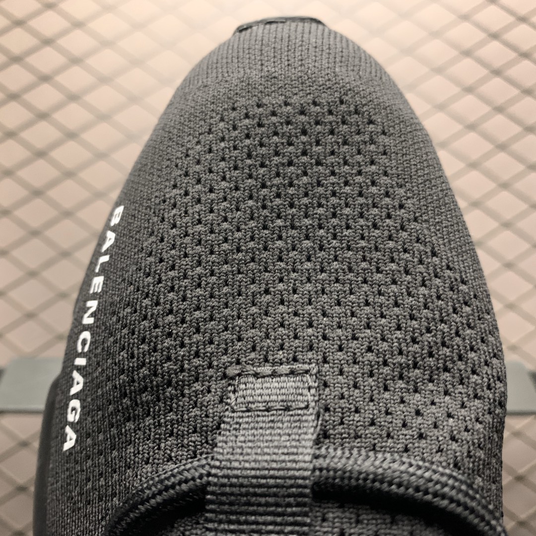 Balenciaga Speed Lace-Up Trainer in Black、mysite、Cacoeks