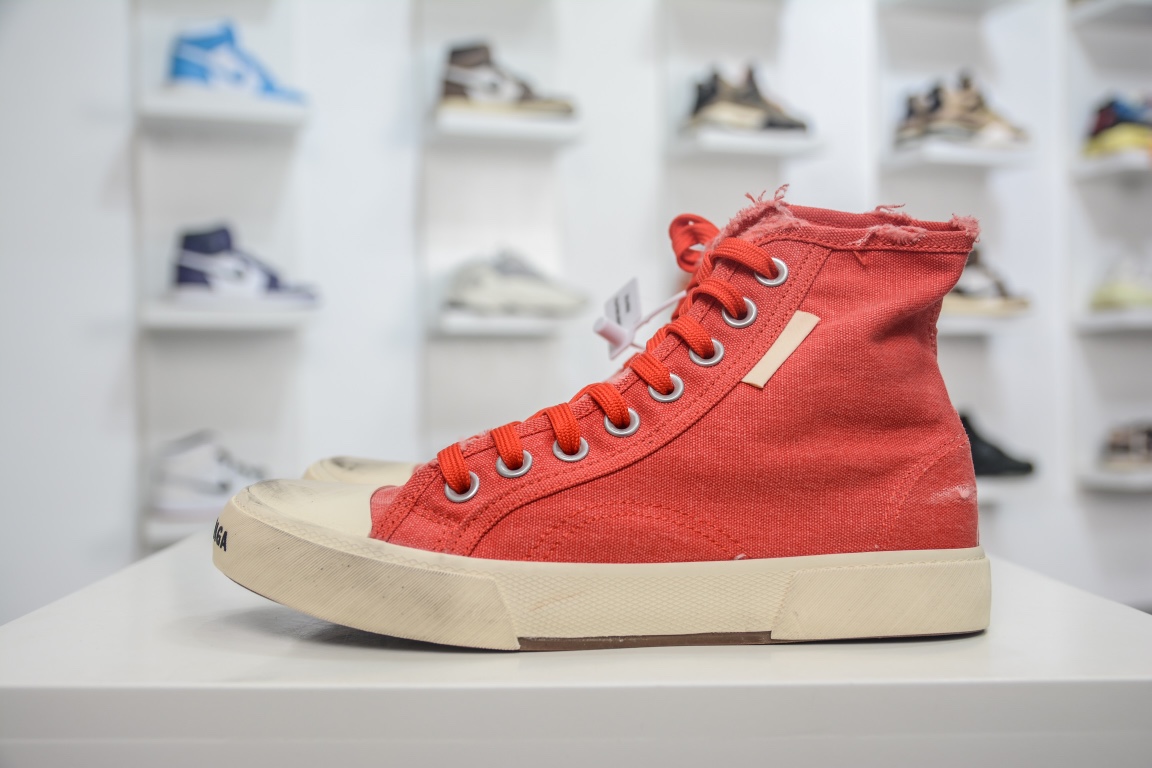 Balenciaga Paris High Top Trainer In Red、mysite、Cacoeks