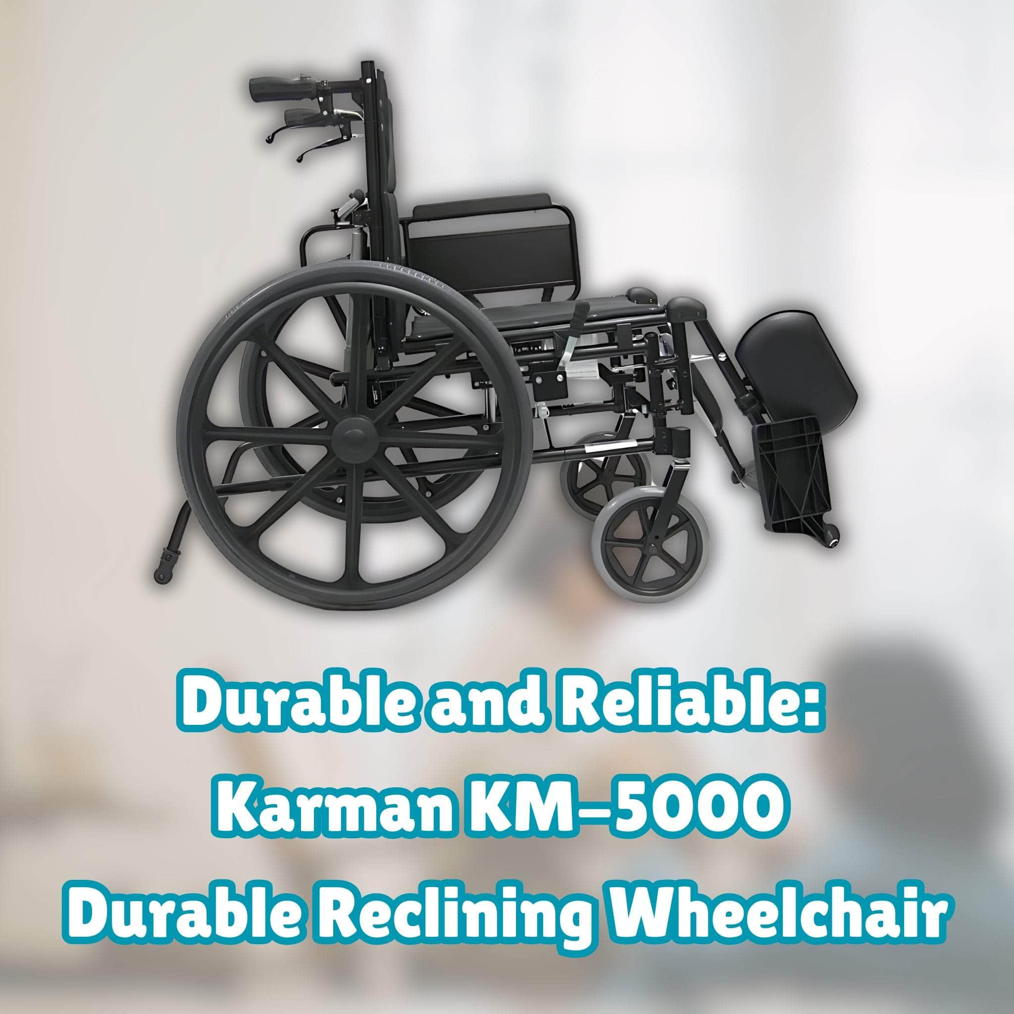 Durable and Reliable: Karman KM-5000 Durable Reclining Wheelchair