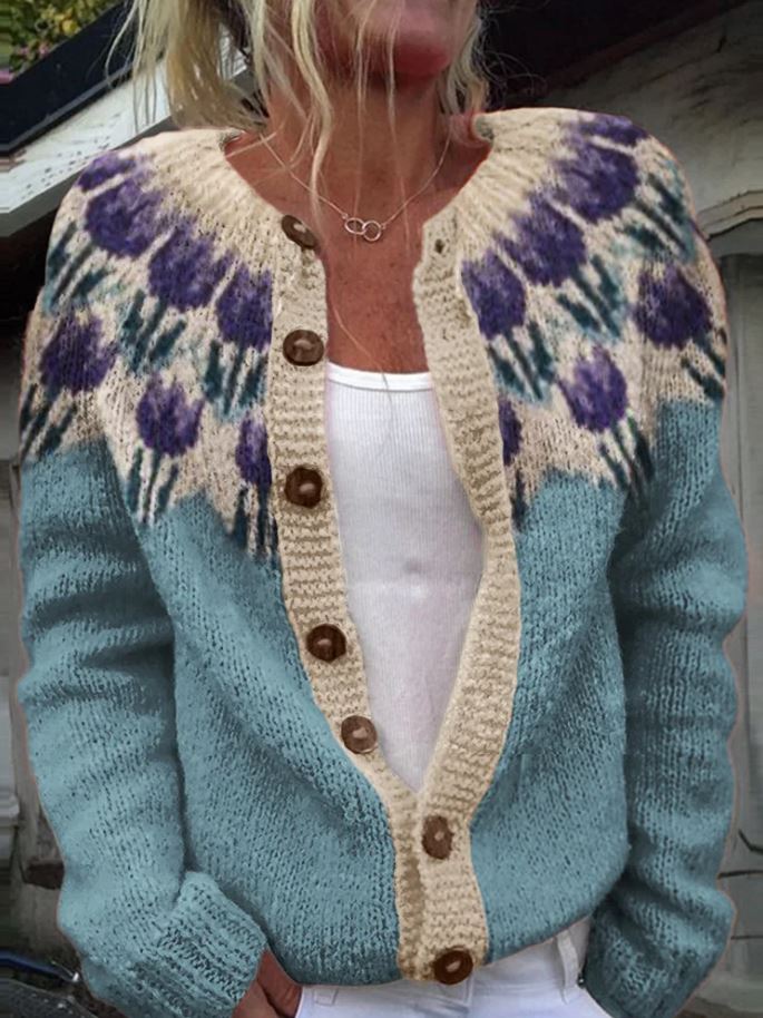 Floral Pattern Vest
