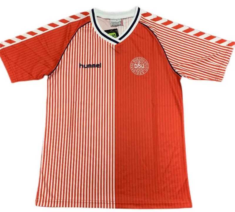 1986 Denmark Home soccer jersey-Retro version: Ajax 24-25 Home Stadium Jersey - Fans Version mysite: Adidas luxuryfootballshirts.com: https://www.luxuryfootballshirts.com/