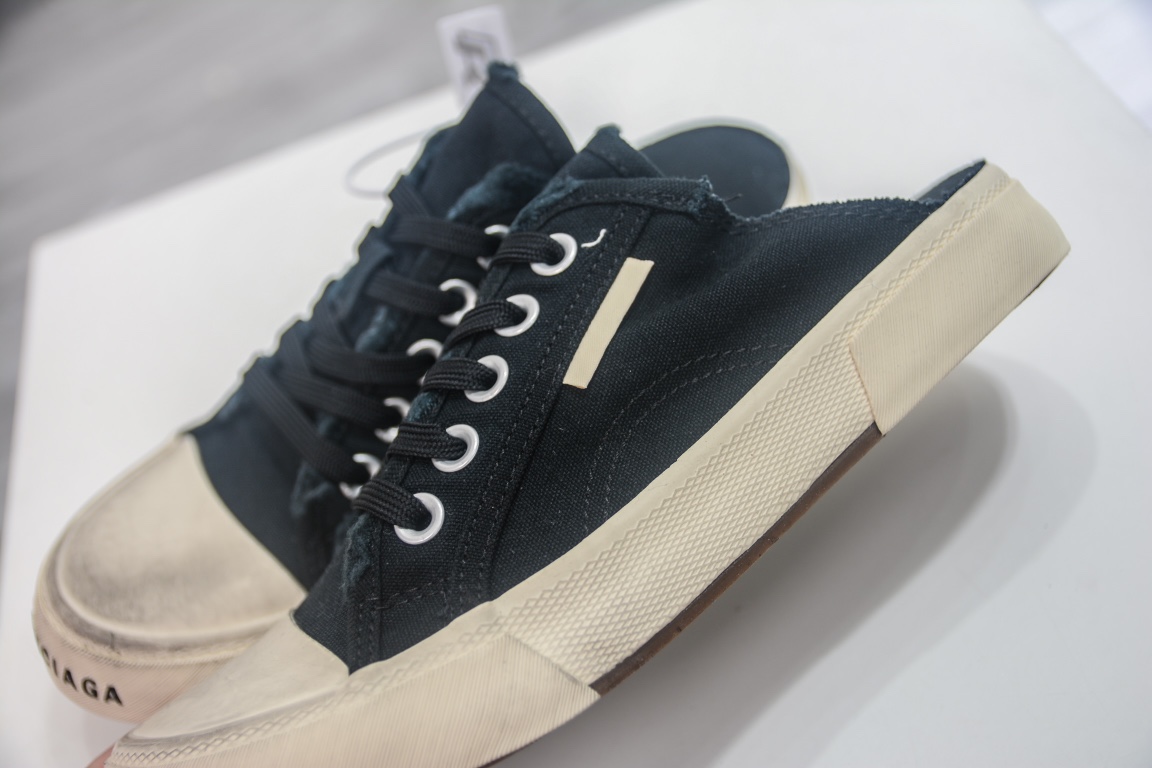 Balenciaga Paris Trainer Mule in Navy、mysite、Cacoeks