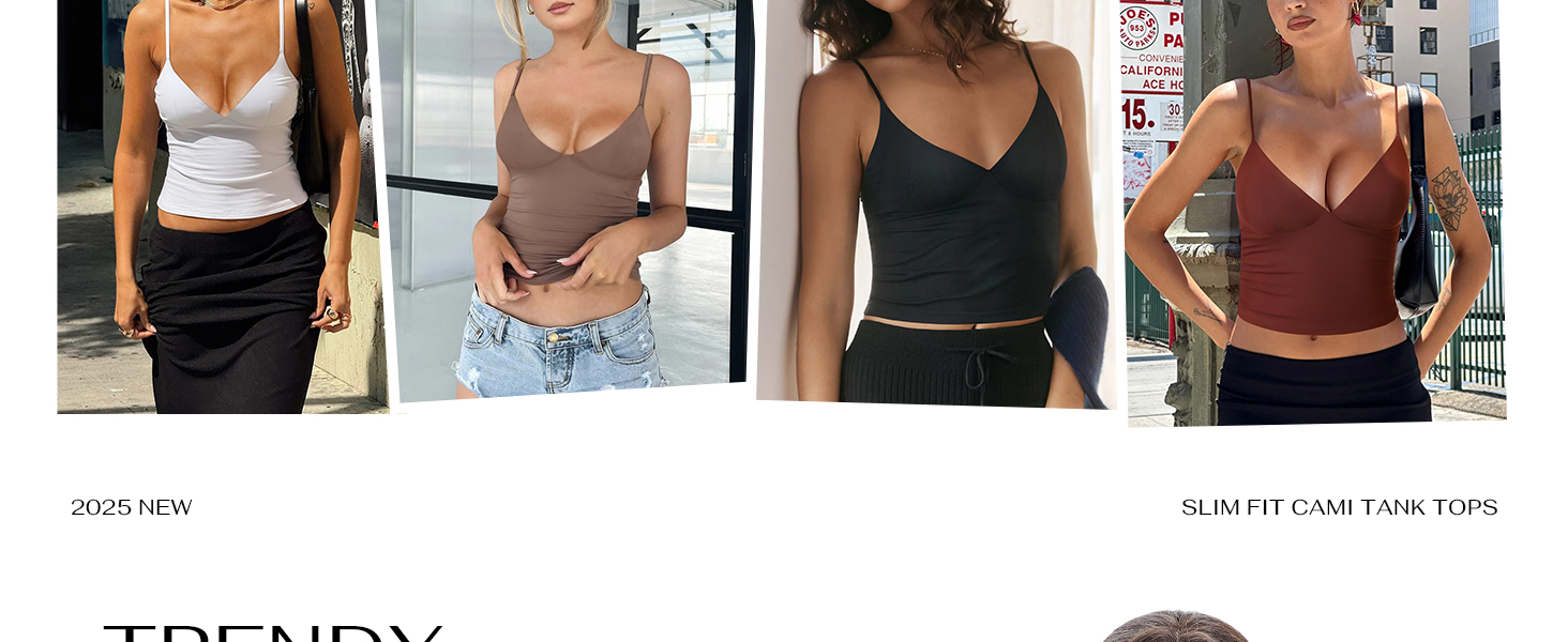 REORIA Womens Summer Sexy V Neck Tank Tops Sleeveless Y2K Trendy Cute Crop Top