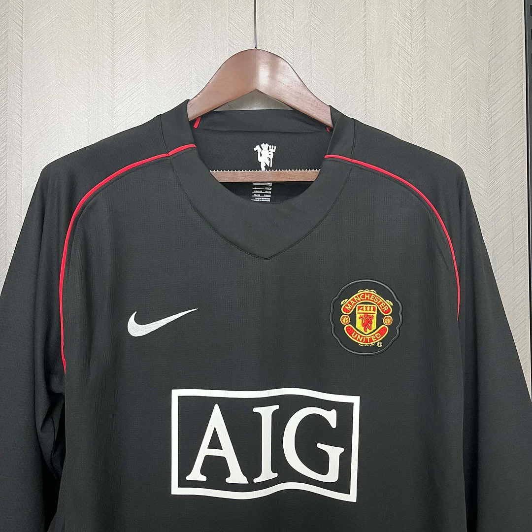 2007/2008 Retro Long Sleeve Manchester United Third Away Football Shirt 1:1 Thai Quality:football jersey mysite: unitedjerseyfootball 邓江浪:football