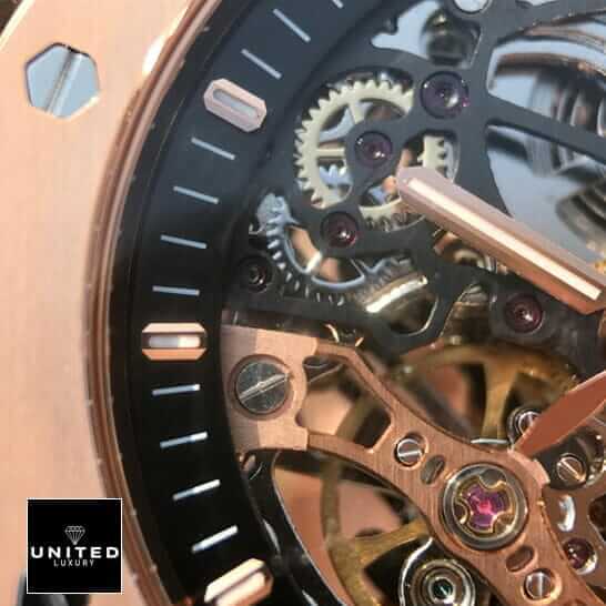 Audemars Piguet Royal Oak Skeleton Replica vlose analog view