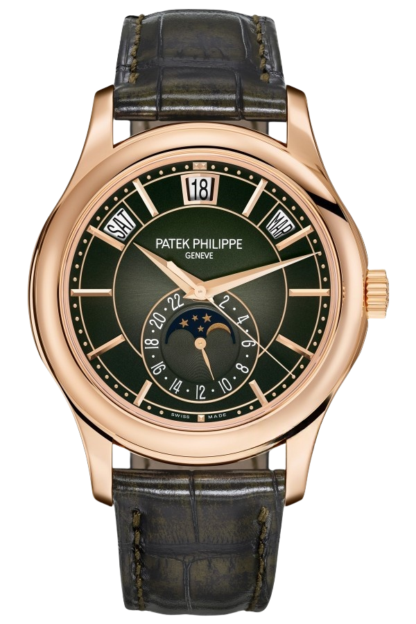 Patek Philippe Complications Ref. 5205R-011 Super Clone Watch – Rose Gold Blue Dial Fake Replica