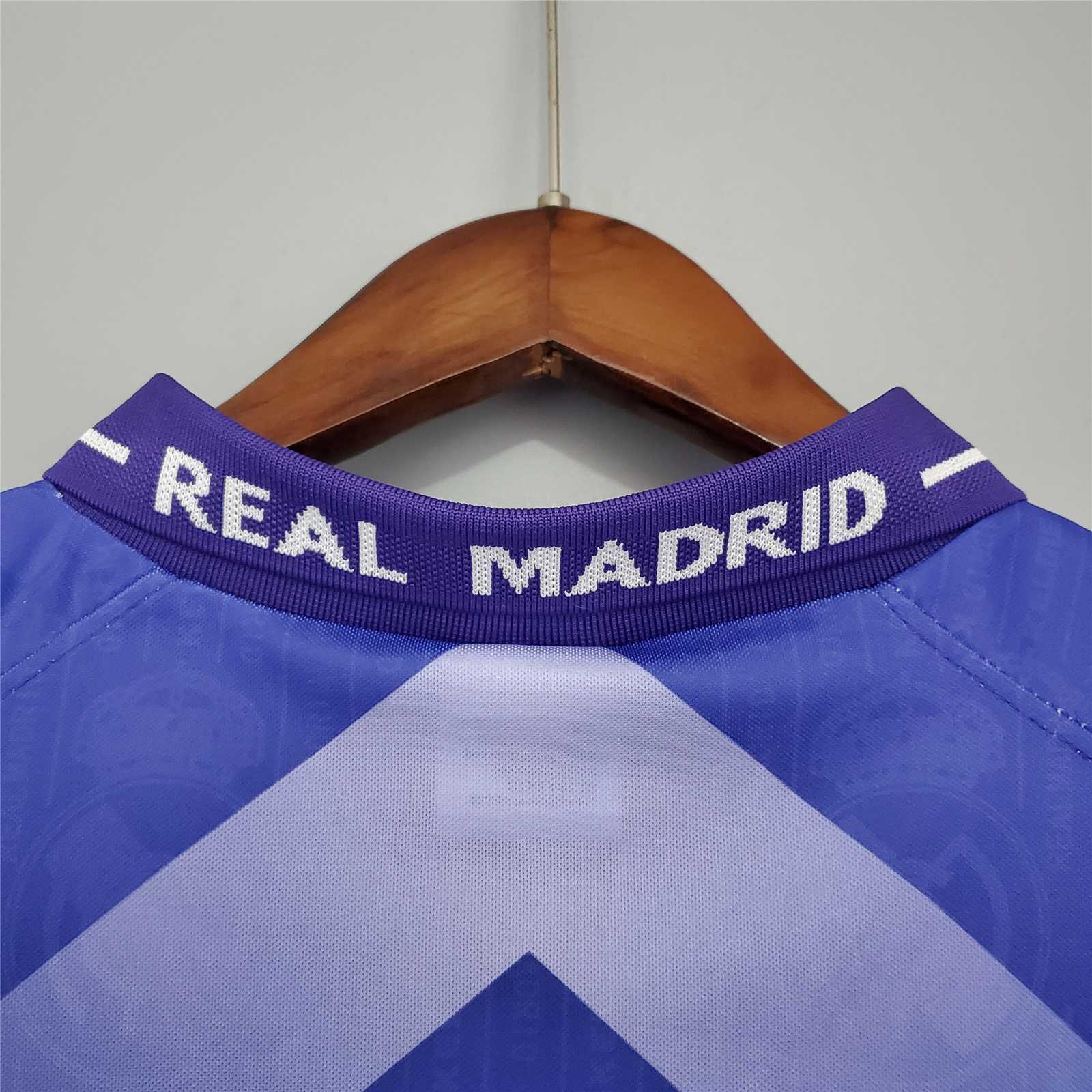 ManixJersey.com | Real Madrid Retro 96-97 Away Jersey -Customize Name, Number and Patch | Worldwide Shipping