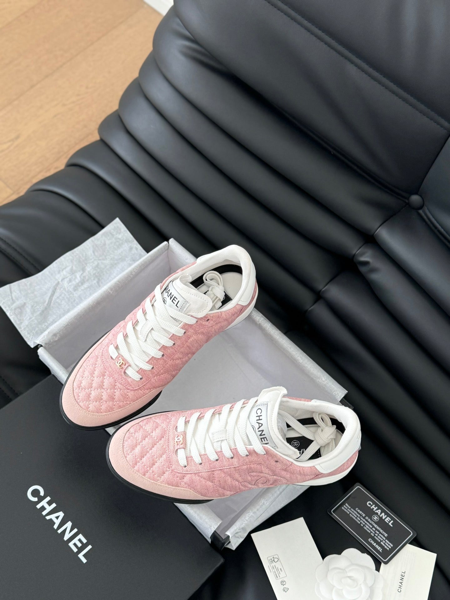 CC SNEAKER IN LIGHT PINK MIX WHITE EMBROIDERED LAMBSKIN、mysite、Cacoeks