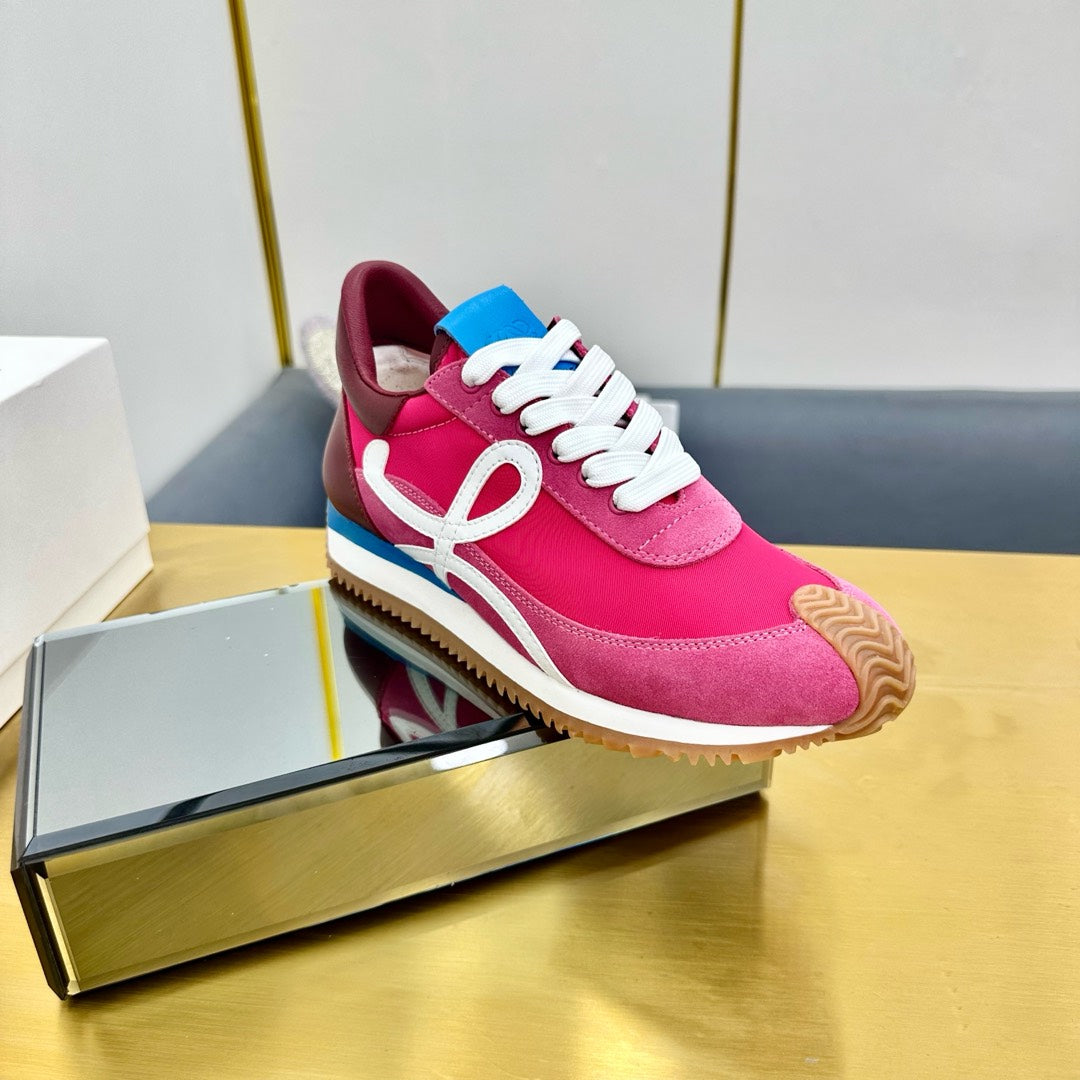 BALLET RUNNER 2.0 IN BRIGHT PINK SUEDE AND LYCRA FABRIC、mysite、Cacoeks