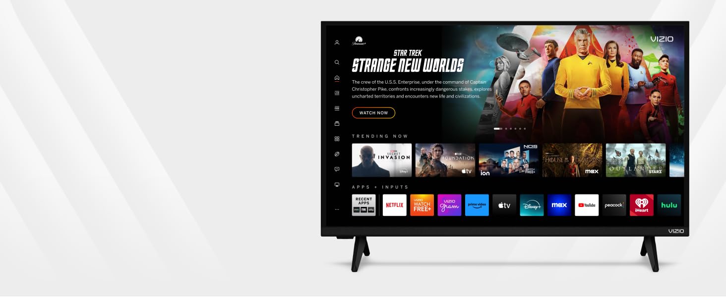 VIZIO Home, built-in apps