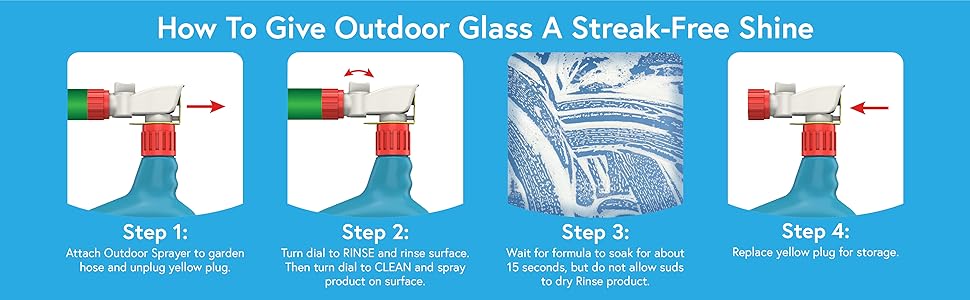 How to give outdoor glass a streak-free shine.