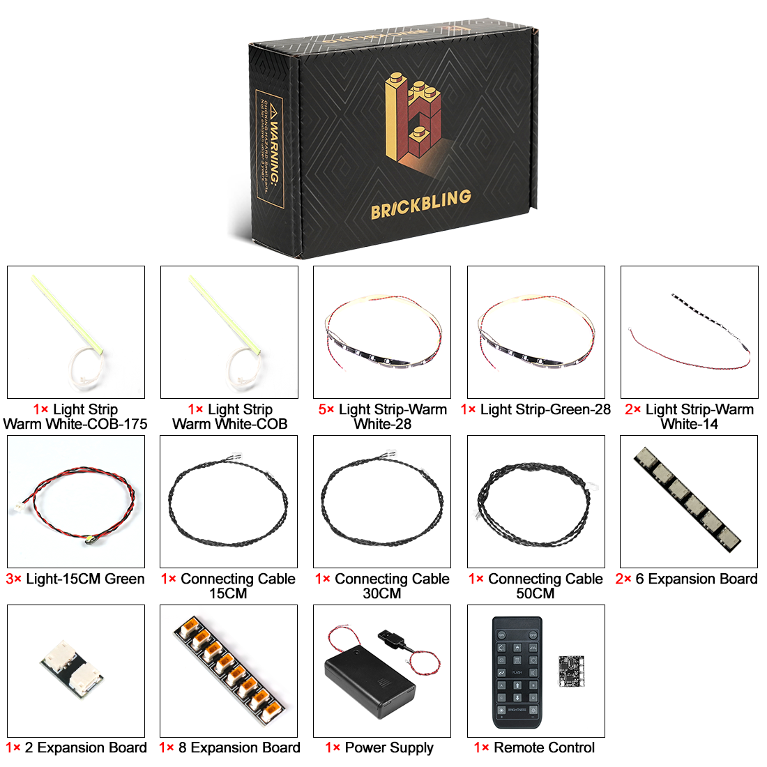 BrickBling Light Kit for LEGO Art Vincent van Gogh - Sunflowers 31215