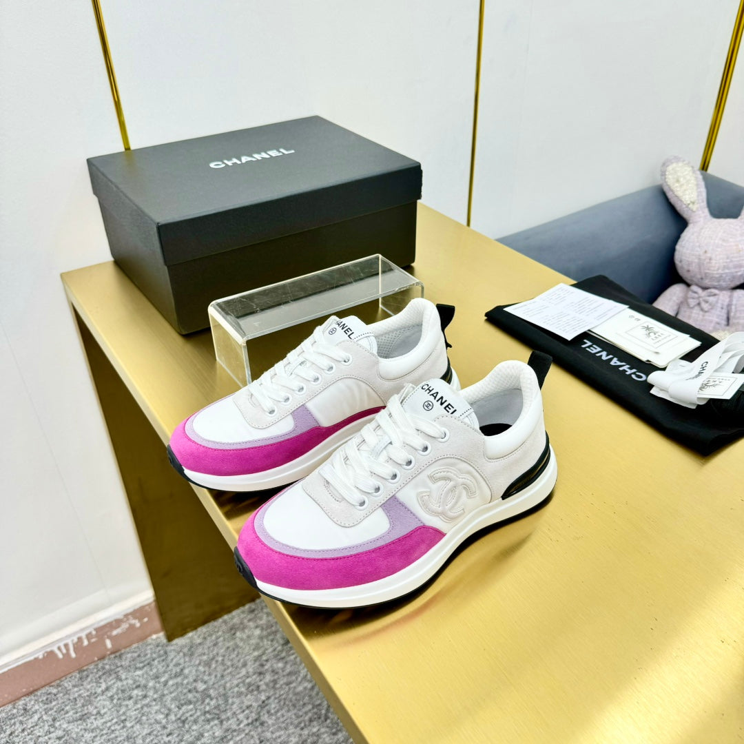 CLASSIC TRAINER IN GREY MIX BRIGHT PINK MERCERIZED VELVET、mysite、Cacoeks