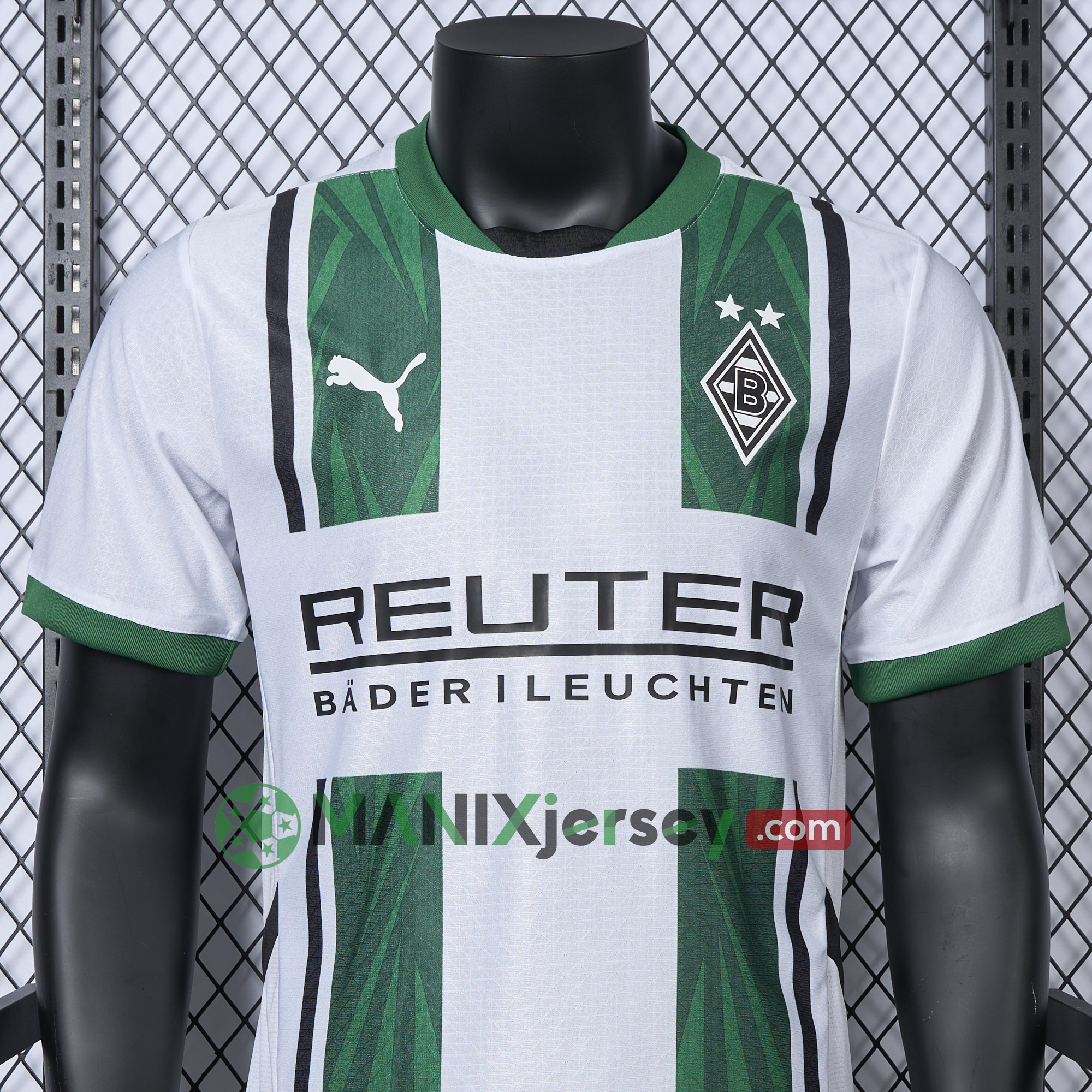 ManixJersey.com | Borussia Mönchengladbach 24-25 Home Jersey - Player Version -Customize Name, Number and Patch | Worldwide Shipping