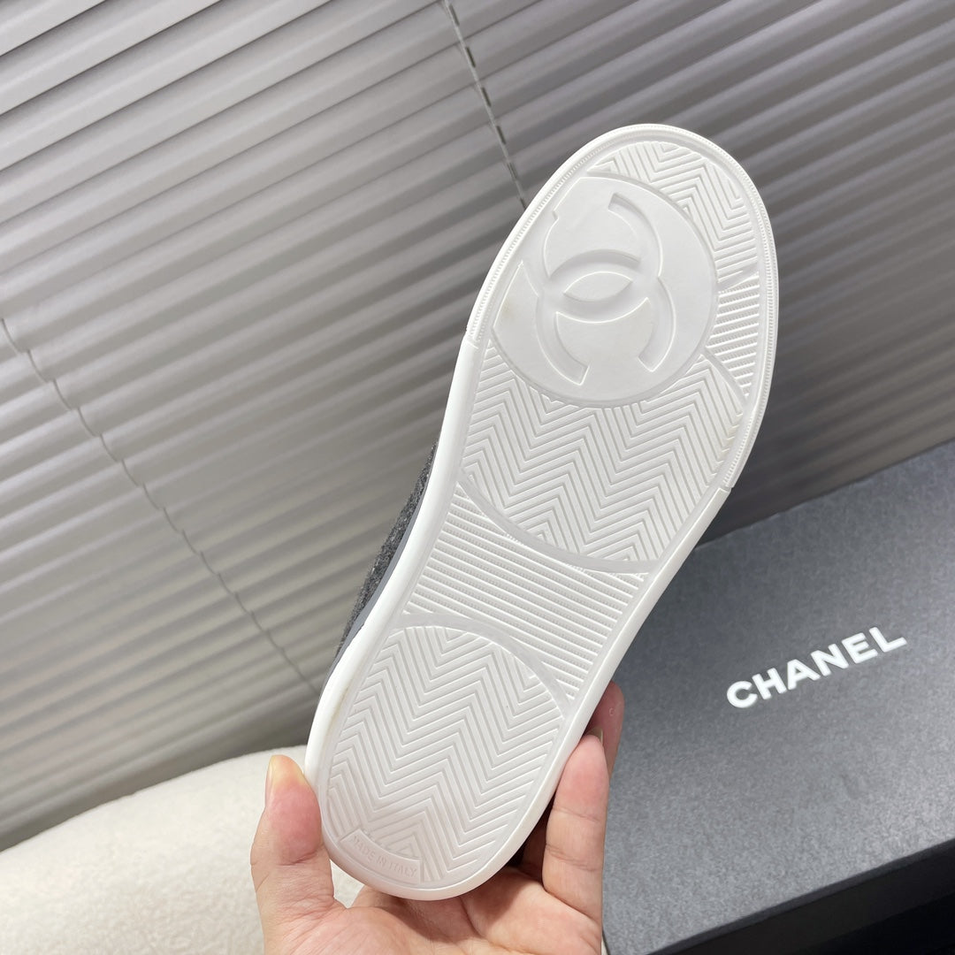 TRAINER SHOES IN BLACK WOOL FABRIC、mysite、Cacoeks