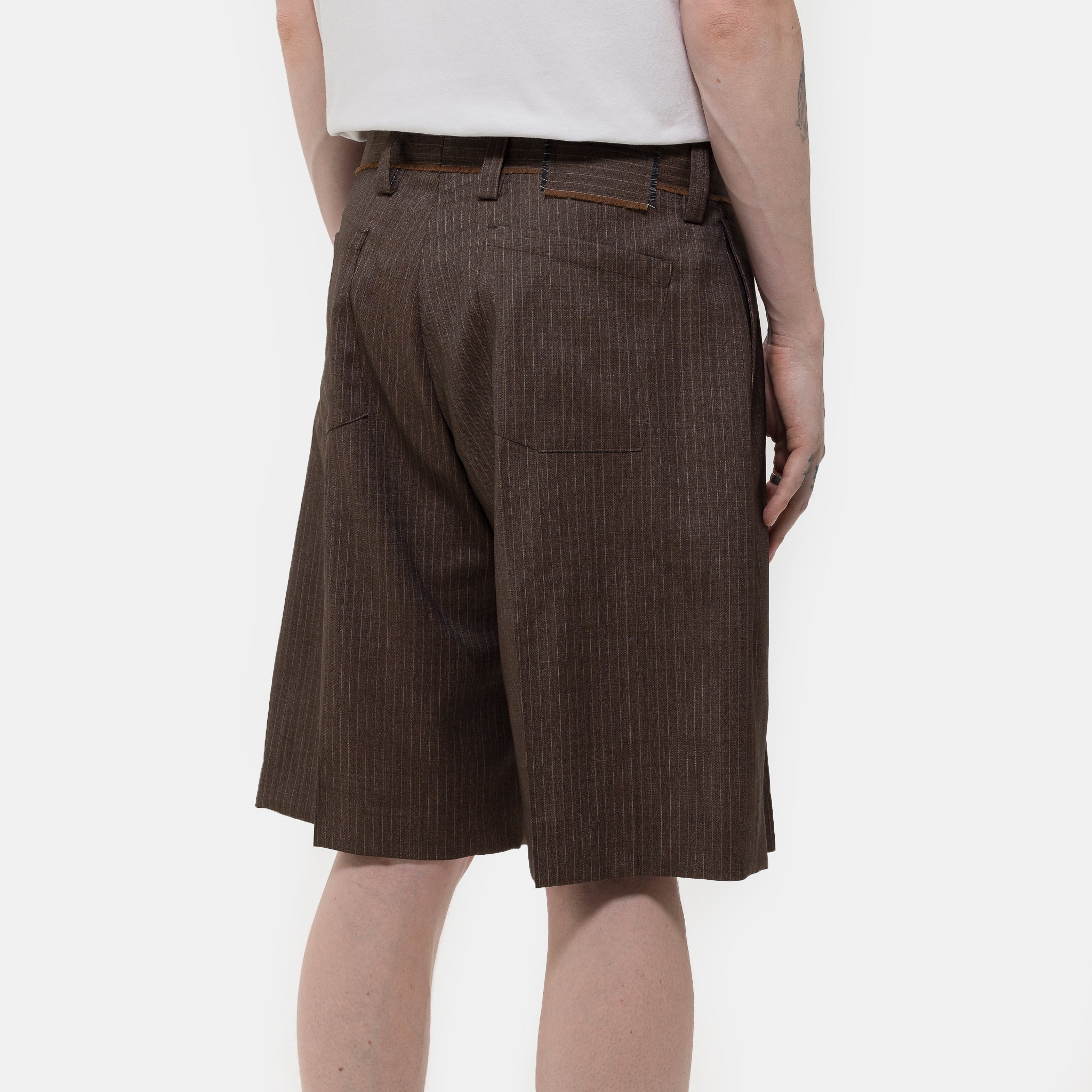 Classic Short in Nutmeg Vintage Stripe