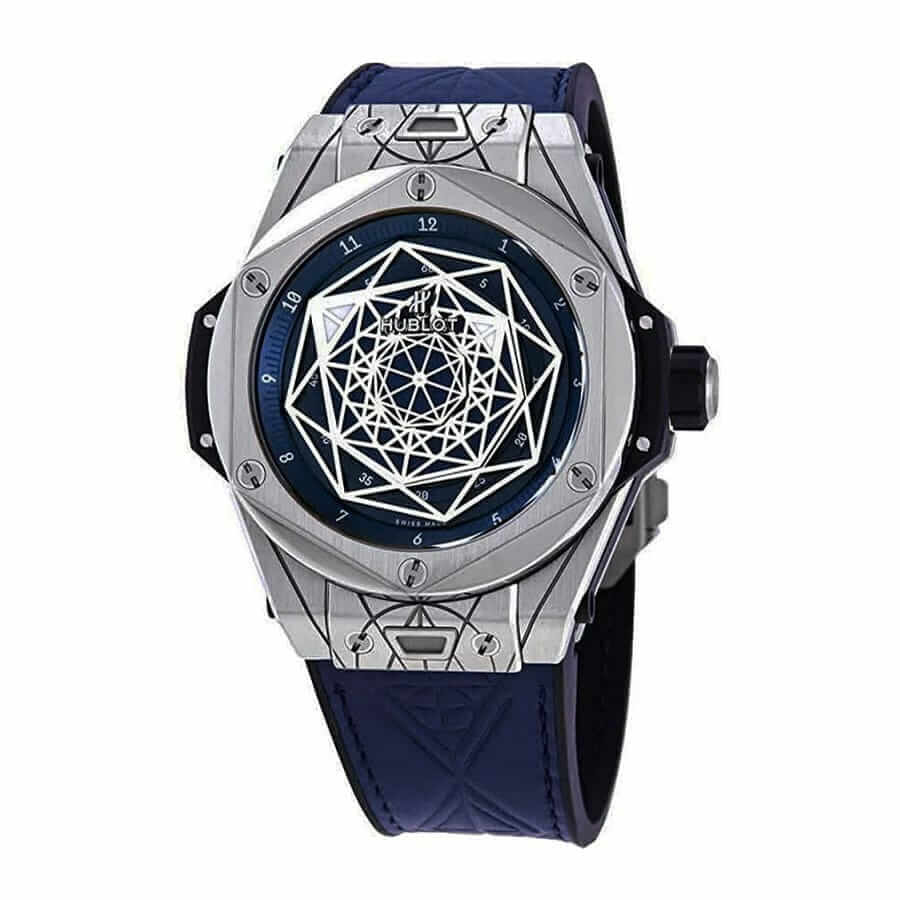 hublot big bang sang bleu titanium blue watch 415 nx 7179 vr