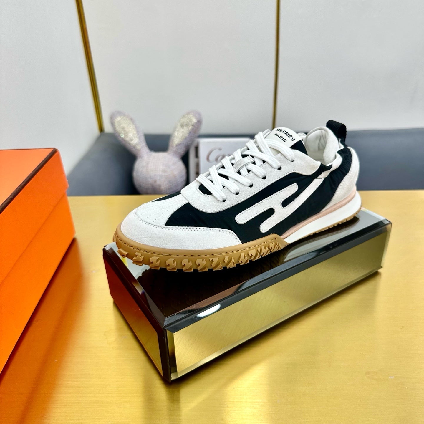 JET SNEAKER IN WHITE MIX BLACK SUEDE、mysite、Cacoeks