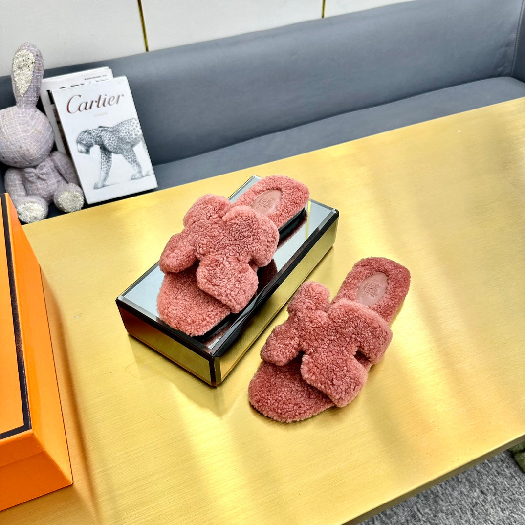 0RAN SHEARLING SANDALS PUNCH PINK、mysite、Cacoeks