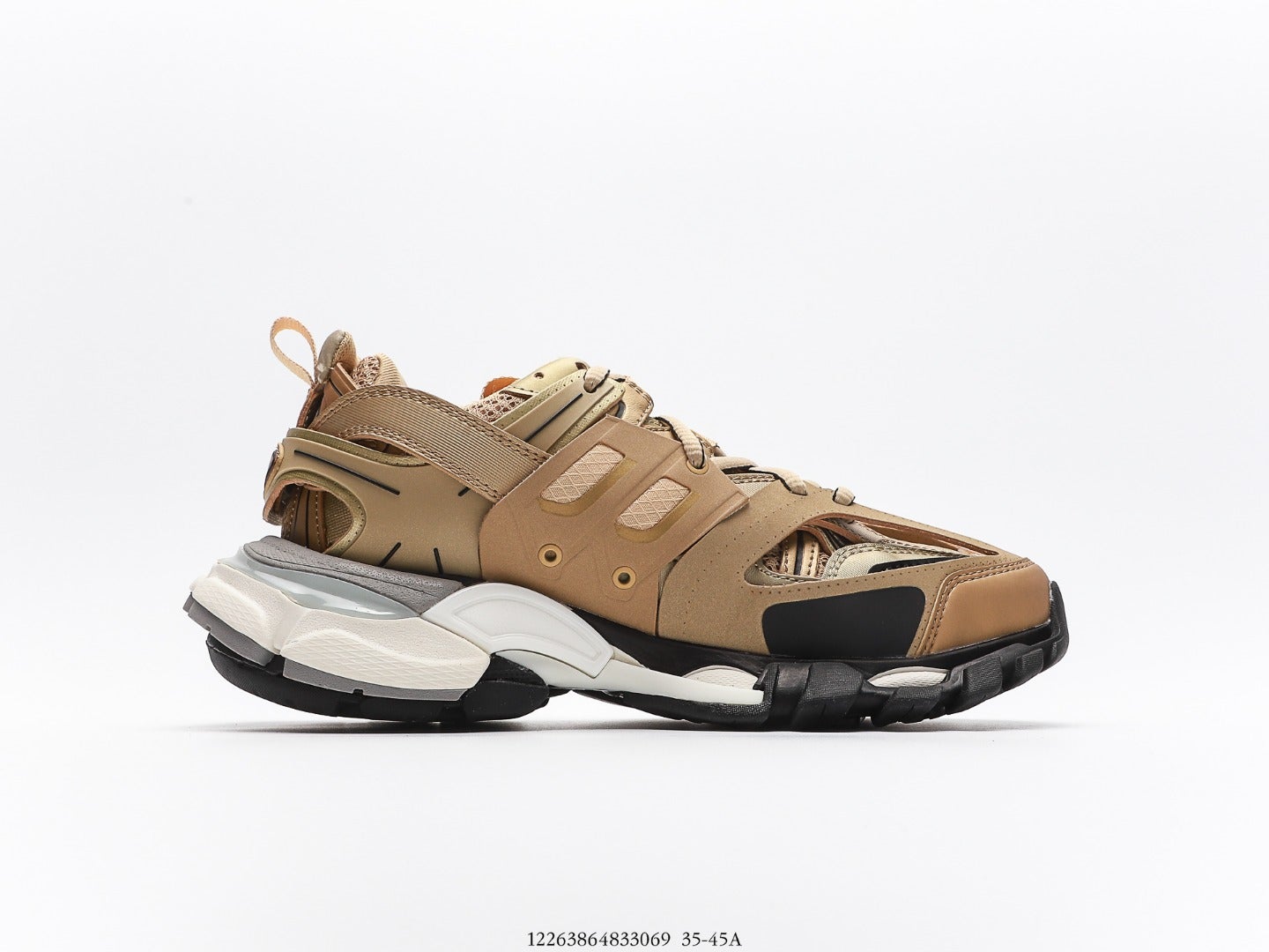 Balenciaga Track Trainer in Gold Beige Black、mysite、Cacoeks