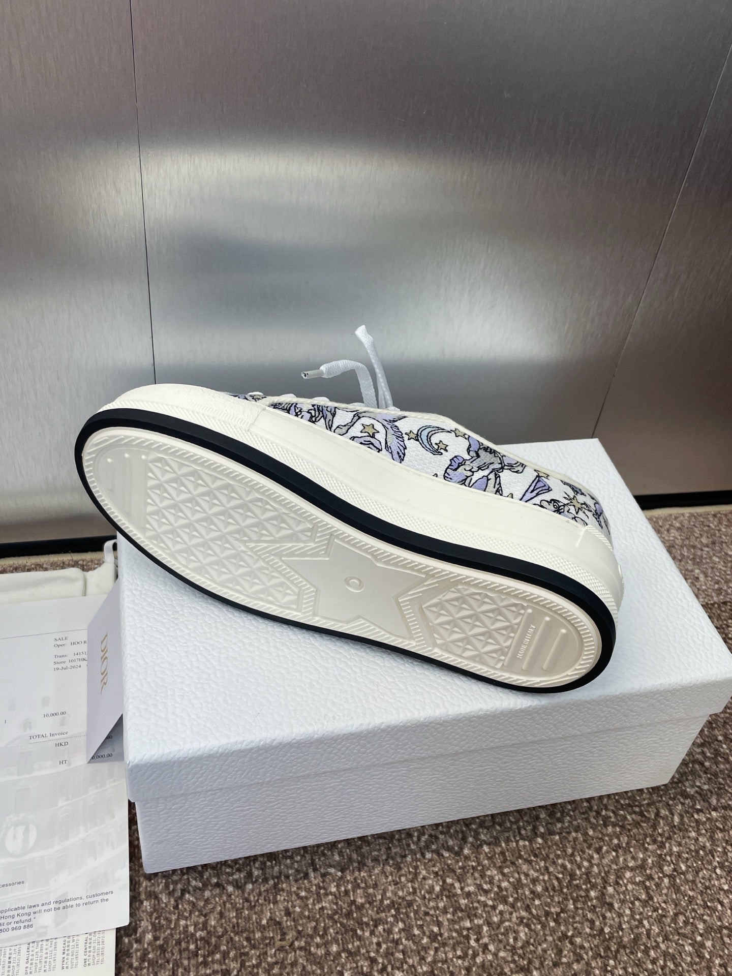 DIOR 25S WALK'N' SNEAKER IN BLUE TOILE DE JOUY EMBROIDERED COTTON、mysite、Cacoeks