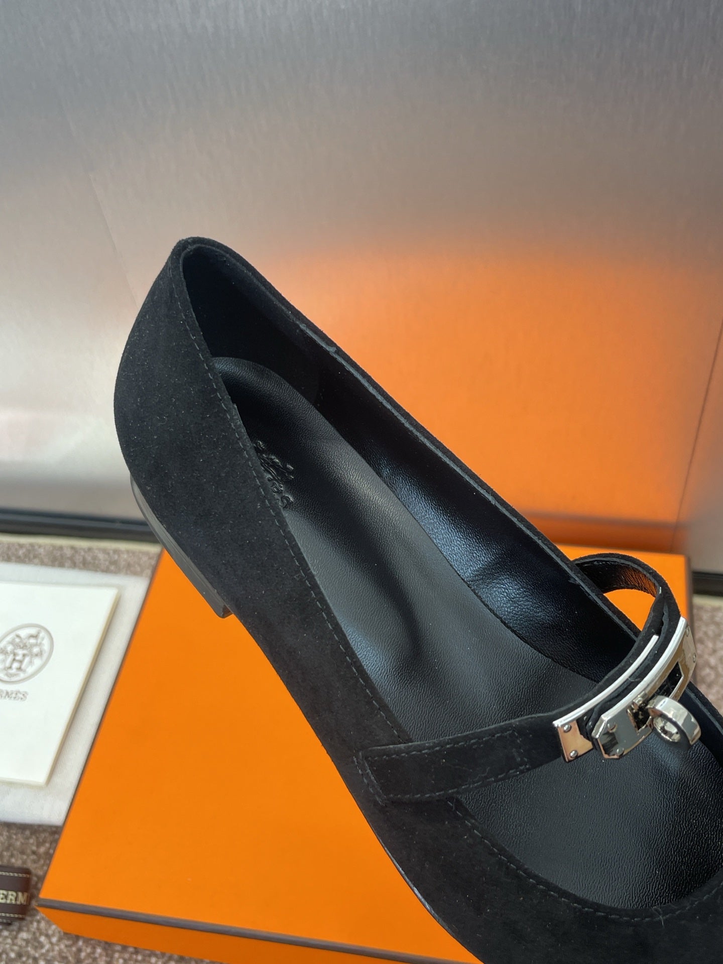 KIARA FLAT PUMP IN BLACK SUEDE、mysite、Cacoeks