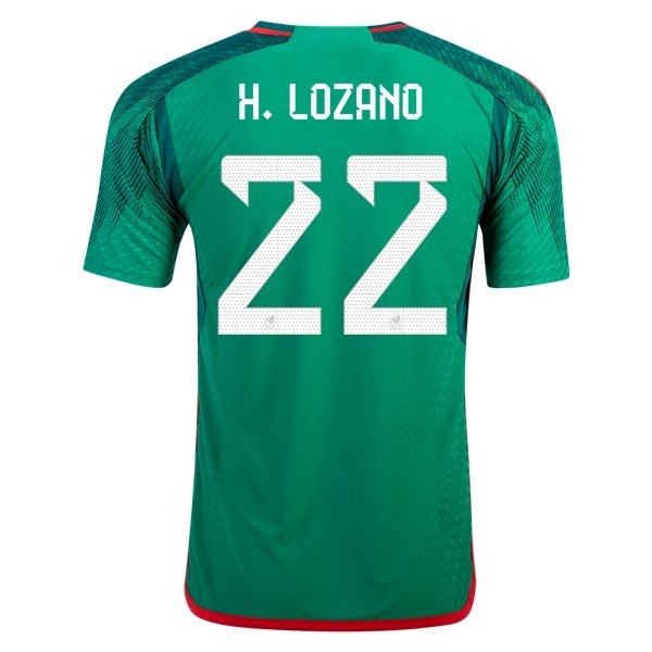 2022 Hirving Lozano #22 Mexico Home Jersey-mysite Custom Football Kit- Nextkits