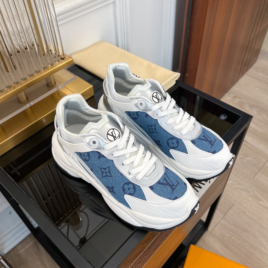 LV RUN 55 SNEAKER BLUE GRAY、mysite、Cacoeks